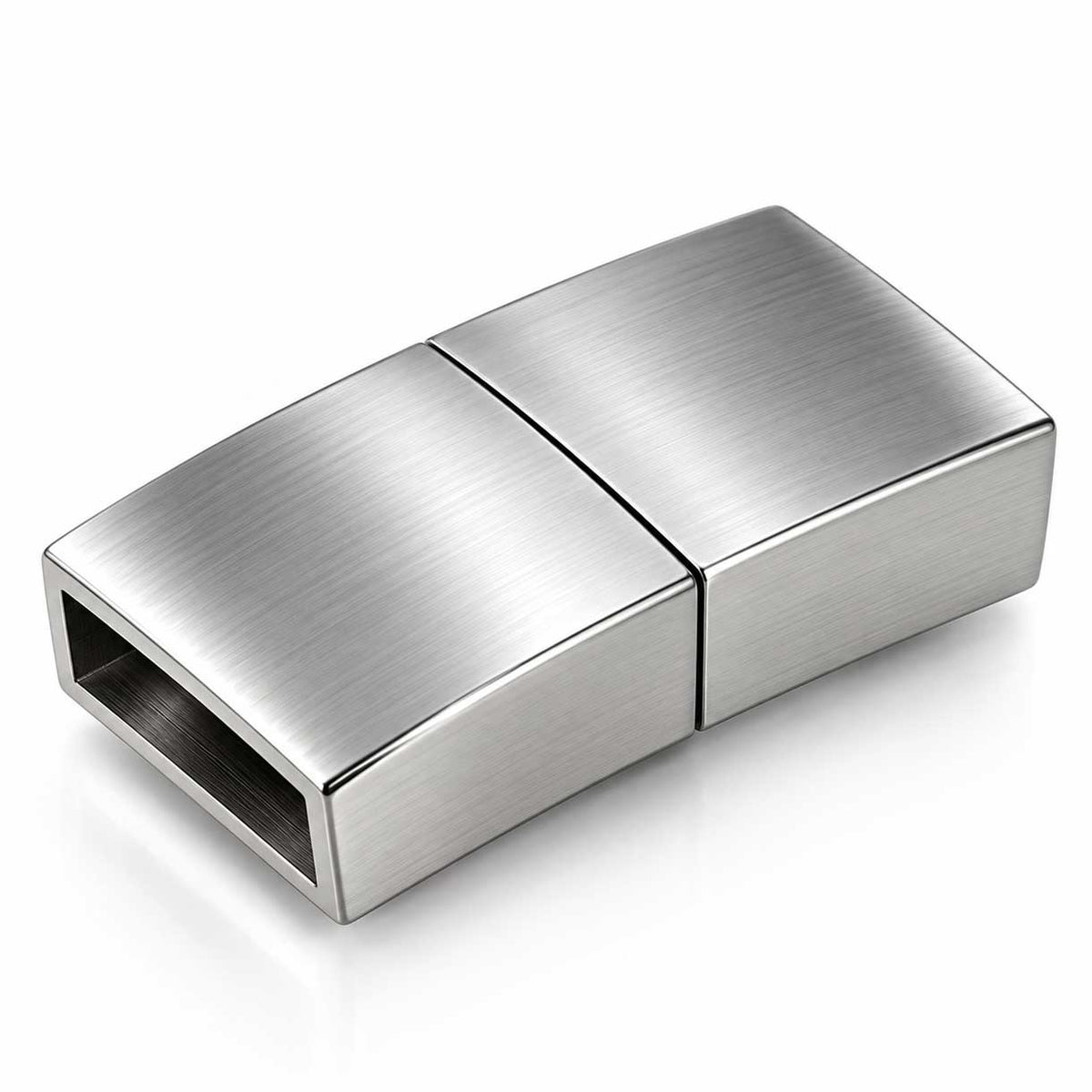cLocking Silver Magnetic Clasps 304 S.S. Glue In Ends (1 Pack) 280-