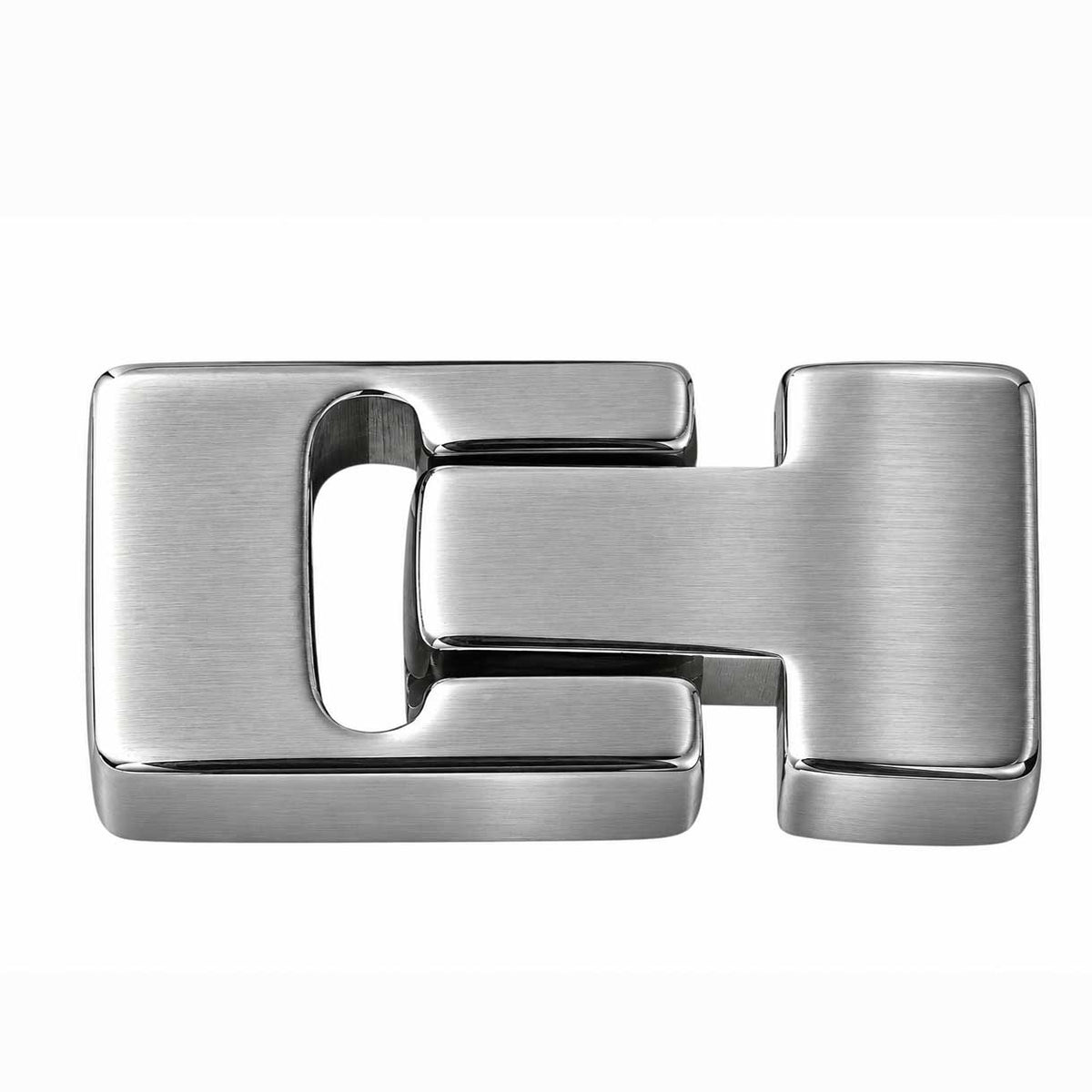 Locking Silver Magnetic Clasps 304 SS Glue In Ends 4x13 mm (1 Pack) 280-