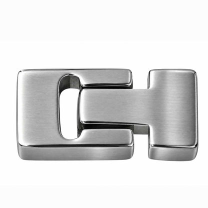 Locking Silver Magnetic Clasps 304 SS Glue In Ends 4x13 mm (1 Pack) 280-