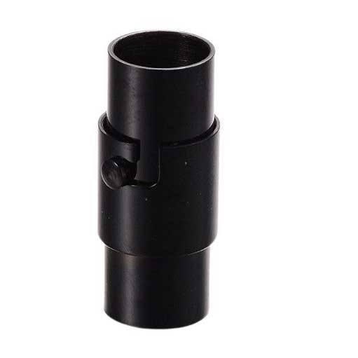 Locking Tube Black Magnetic Clasps 304 S.S. Glue In Ends (1 Pack) 5mm