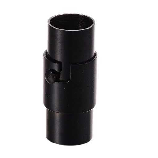 Locking Tube Black Magnetic Clasps 304 S.S. Glue In Ends (1 Pack) 6mm