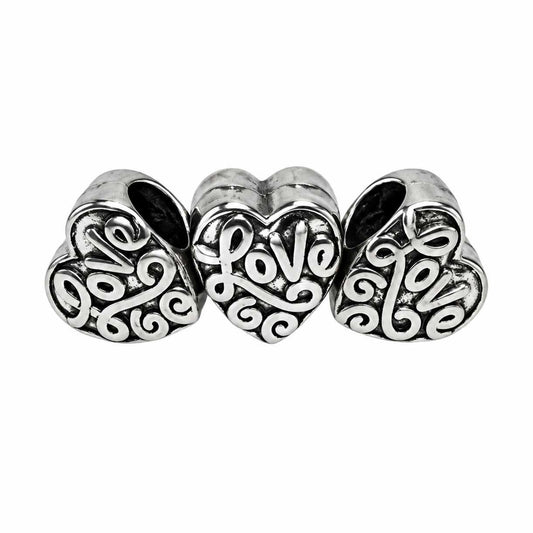Love Heart Bead (5 pack) China