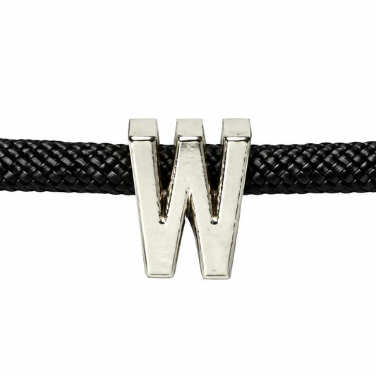 Metal Alphabet Letter Bead - W (1 Pack) 280-