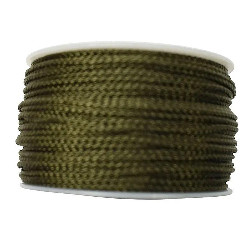 Micro Cord Olive Drab (OD) Made in the USA (125 FT.)  163- nylon/nylon paracord