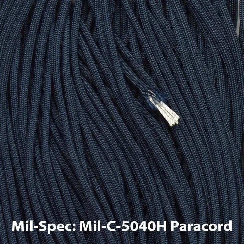 Mil Spec Sea Blue 550 Paracord Type III MIL-C-5040H Made in the USA  163- nylon/nylon paracord