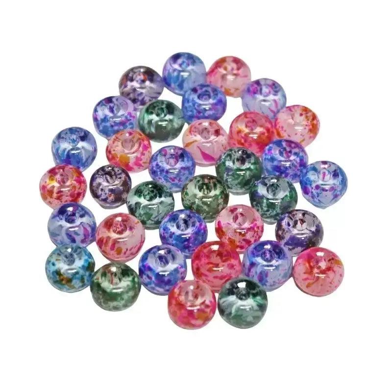 Multi-Color Painted Bead (10 pack)  China