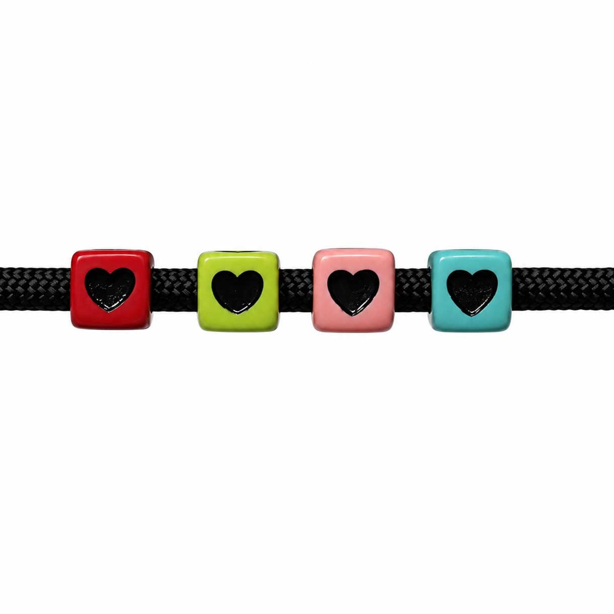 Multi-Color Acrylic Cube Bead (50 Pack) China