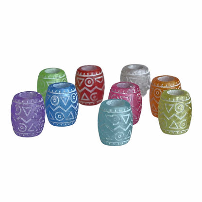 Multi-Color Transparent Acrylic Bead (25 pack) China