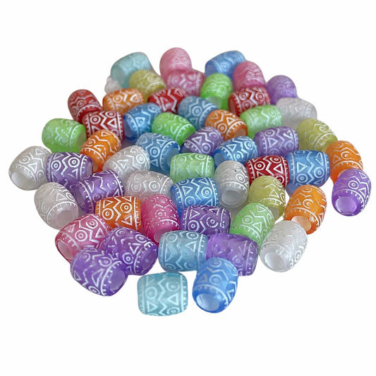 Multi-Color Transparent Acrylic Bead (25 pack) China