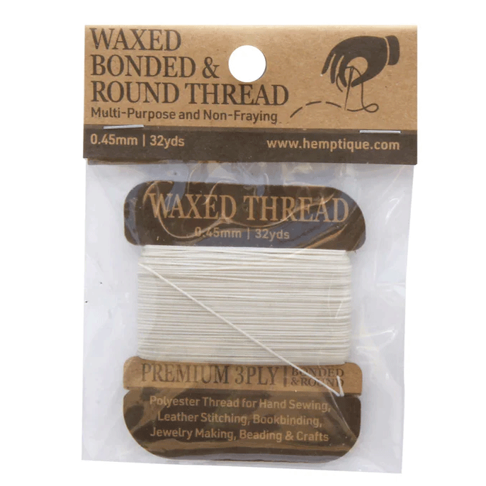 Natural Waxed Bonded Thread Card 162-276