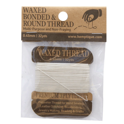 Natural Waxed Bonded Thread Card 162-276