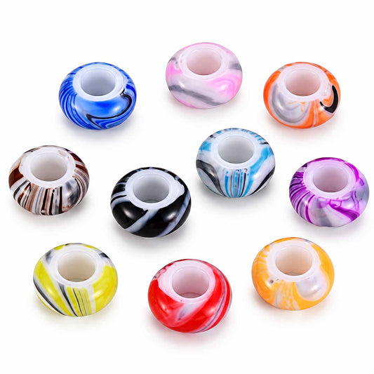 Opaque Acrylic Colorful Bead/Charm (100 Pack) 280-