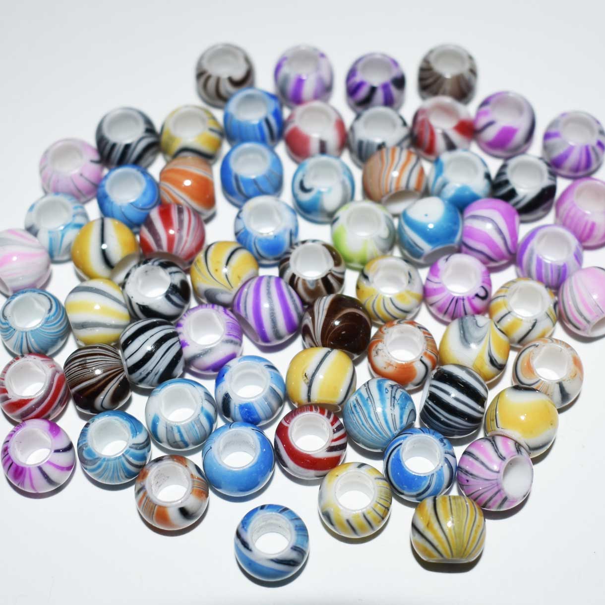 Opaque Acrylic Colorful Round Bead/Charm