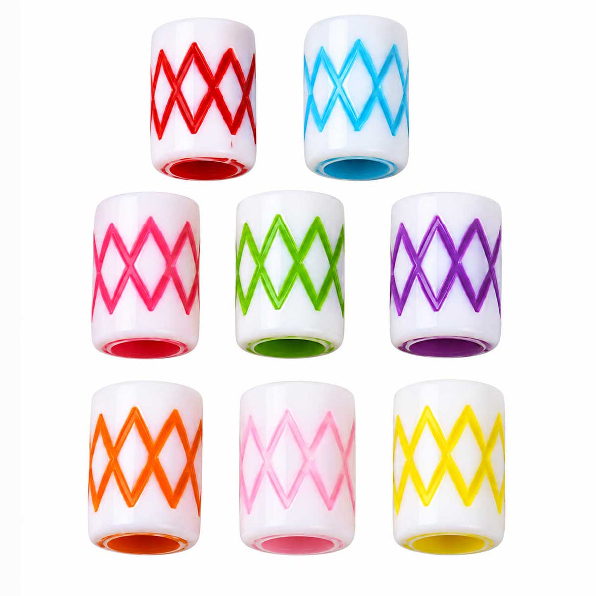Opaque Acrylic Multi Colored X's Bead/Charm (50 Pack) 280-