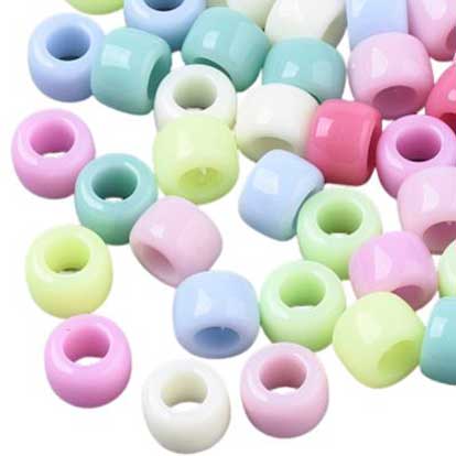 Opaque Acrylic Pastel Bead/Charm (100 Pack) 280-