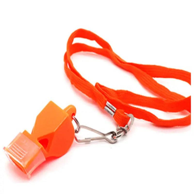 Orange Plastic Whistle with Lanyard  Paracord Galaxy
