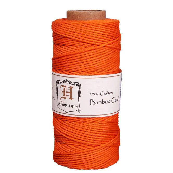  Orange Bamboo Twine/Cord Spool 162-255 