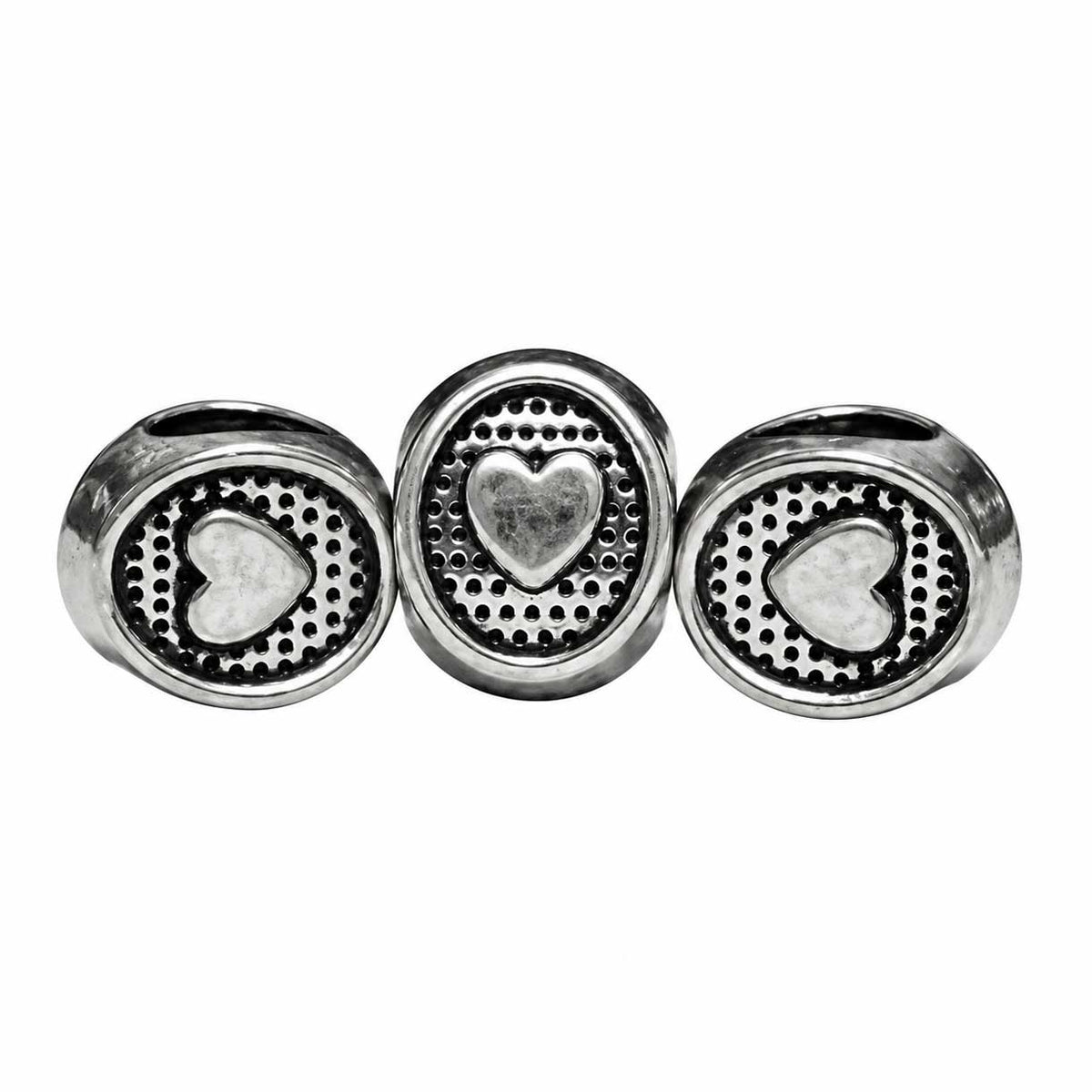Oval Heart Bead (20 Pack) China
