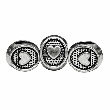 Oval Heart Bead (20 Pack) China
