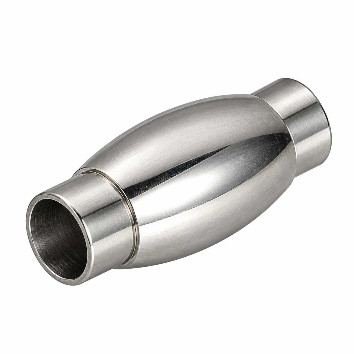 Oval Magnetic Clasps 304 Stainless Steel Glue In Ends