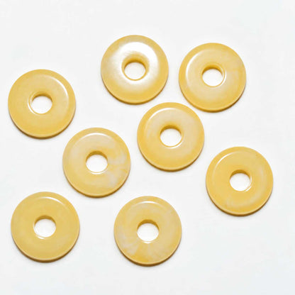 Peach Puff Acrylic Disc/Spacer Bead/Charm El Wood Braiding Co