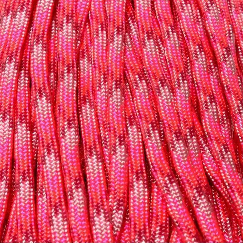 Pink Blend 550 Paracord Made in the USA 300FtSpool 163- nylon/nylon paracord