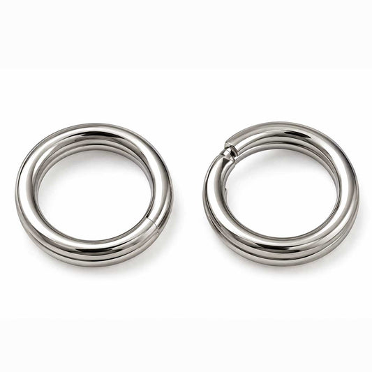 Platinum Colored Brass Split/Jump Rings 5x2 mm (25 Pack) 280-
