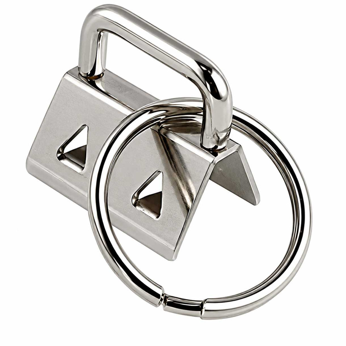 Platinum Iron Ribbon Ends w/Split Ring (10 Pack) 280-