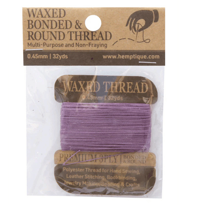 Plum Waxed Bonded Thread Card 162-277