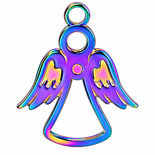 Rainbow Angel 304 Stainless Steel Pendant/Charm (2 Pack) 280-