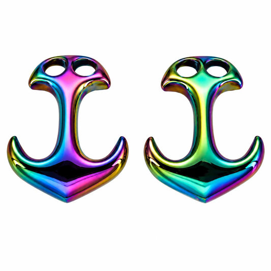 Rainbow Stainless Steel Anchor Clasp for Paracord Bracelets (2 Pack) 280-