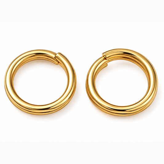 Real 18K Gold Plated Brass Split/Jump Rings 5x2 mm (25 Pack) 280-