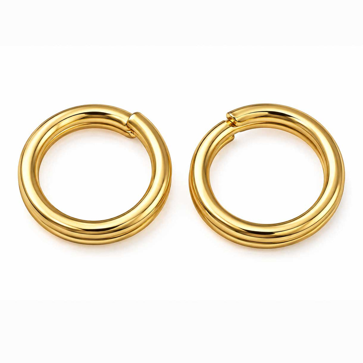 Real 18K Gold Plated Brass Split/Jump Rings 6x2 mm (25 Pack) 280-