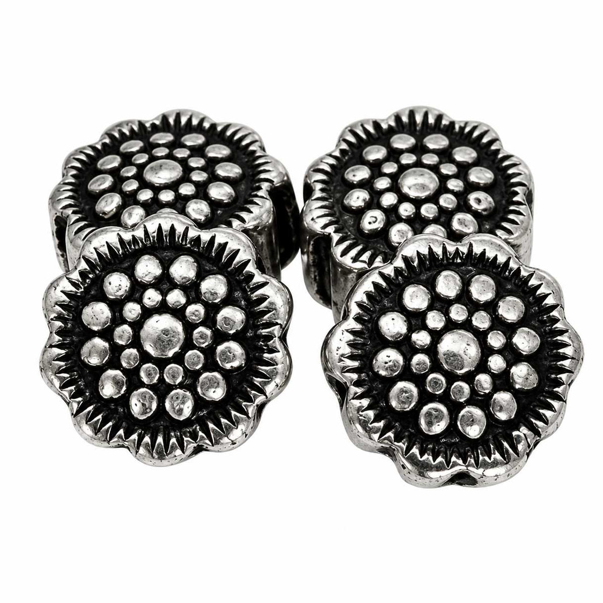 Round Zinia Bead (10 pack) China