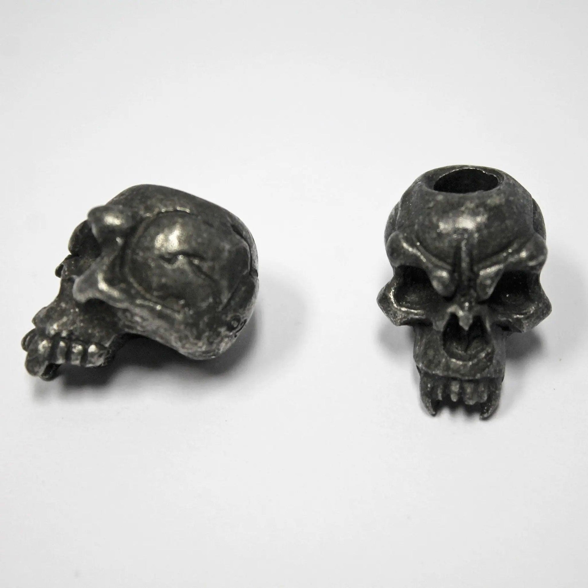Schmuckatelli Black Oxidized Fang Skull Bead USA Made (1 Pack)  paracordwholesale