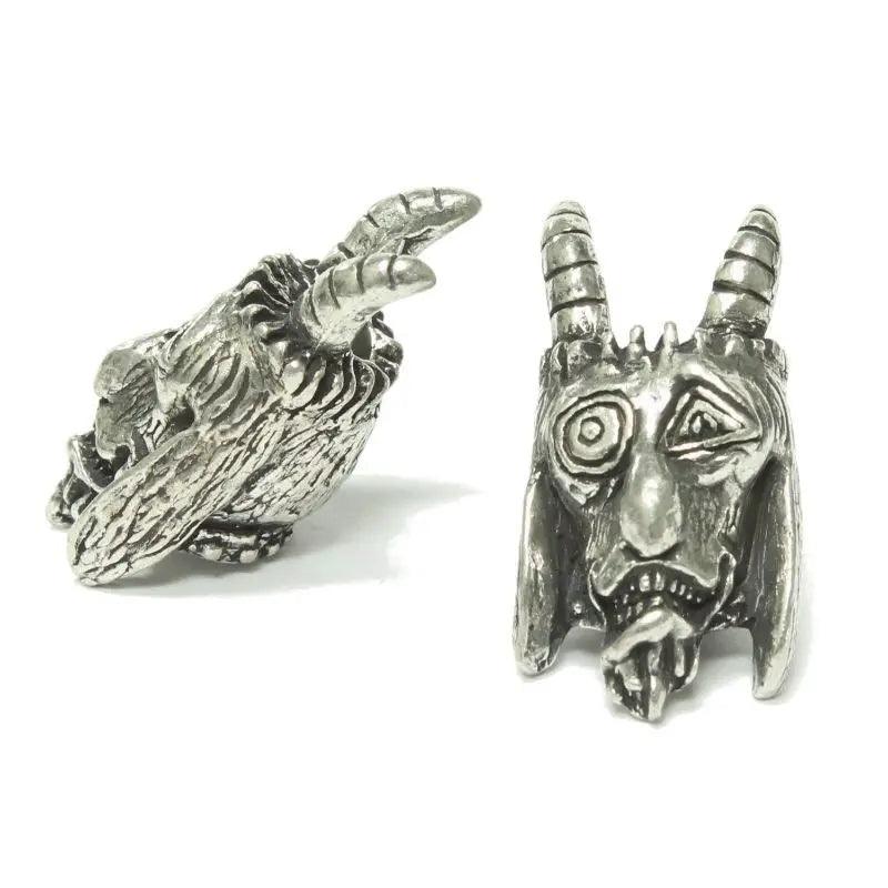 Schmuckatelli Pewter Goat Bead USA Made  (1 Pack)  paracordwholesale