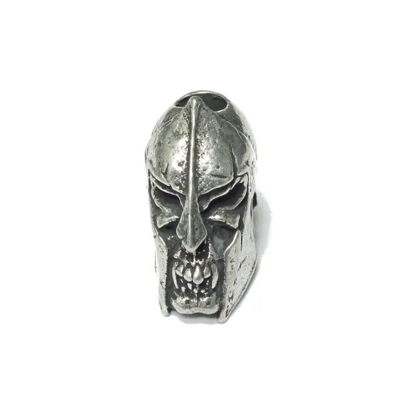 Schmuckatelli Pewter Spartan Skull Bead USA Made (1 Pack)  paracordwholesale