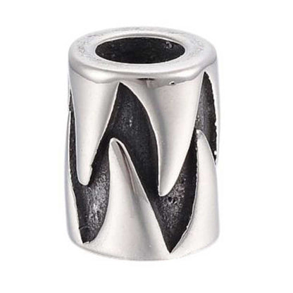 Shark Tooth Metal Beads (2 Pack) 304 Stainless Steel