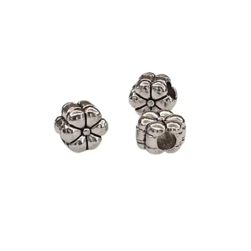 Silver Flower Bead (5 pack)  China