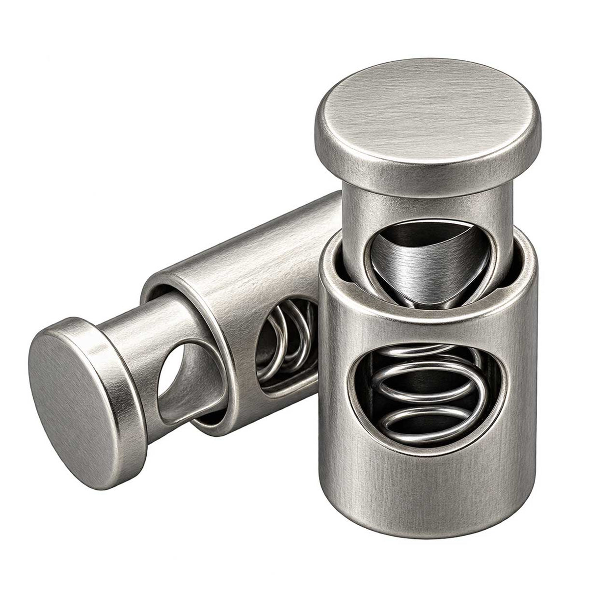 Silver Alloy Cord Lock/Stop (1 Pack)
