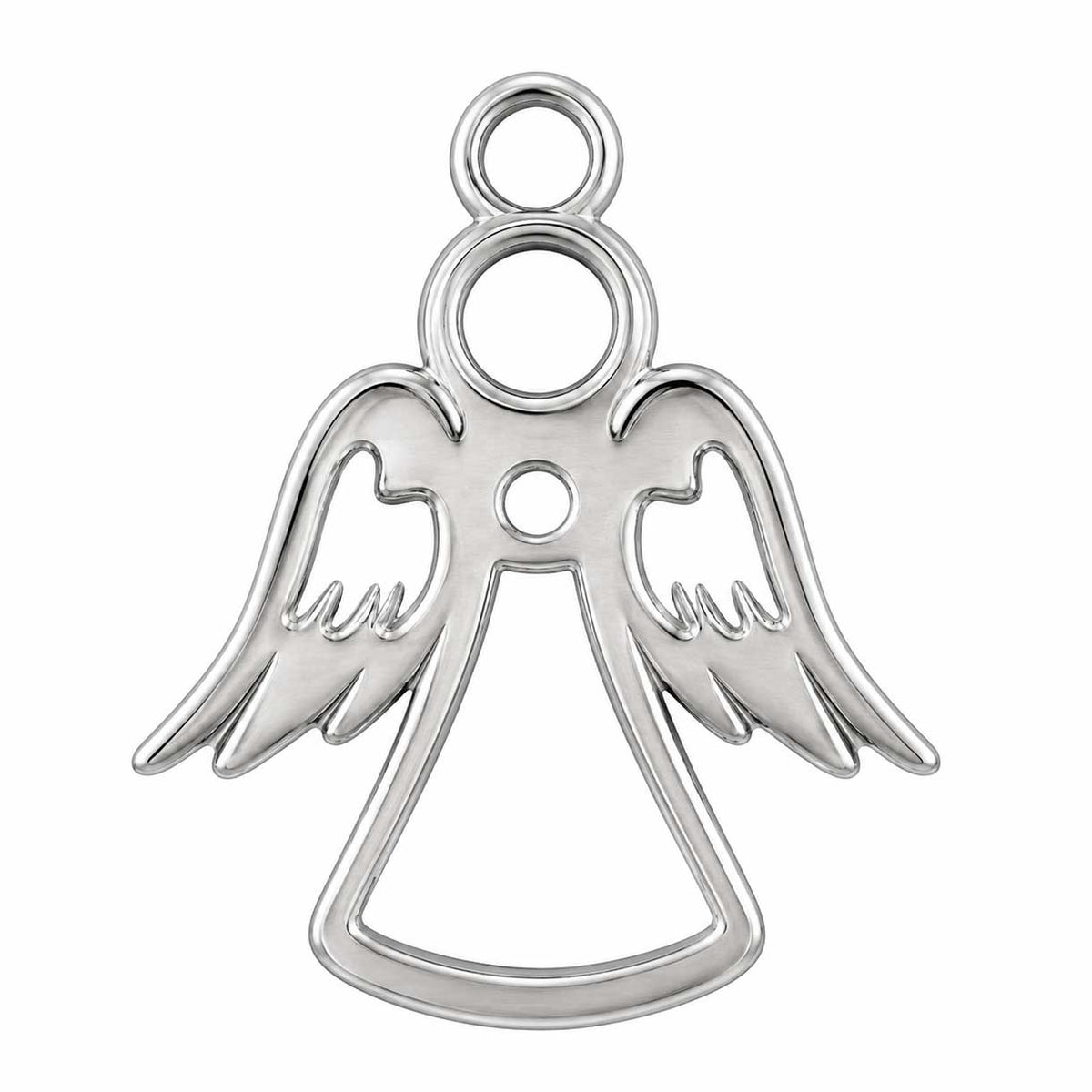 Silver Angel 201 Stainless Steel Pendant/Charm (4 Pack) 280-