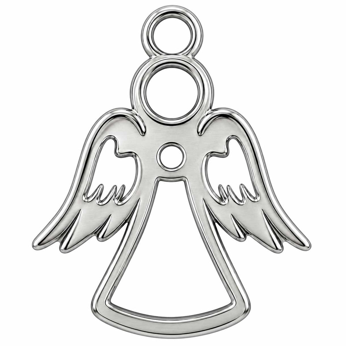 Silver Angel 201 Stainless Steel Pendant/Charm (4 Pack) 280-