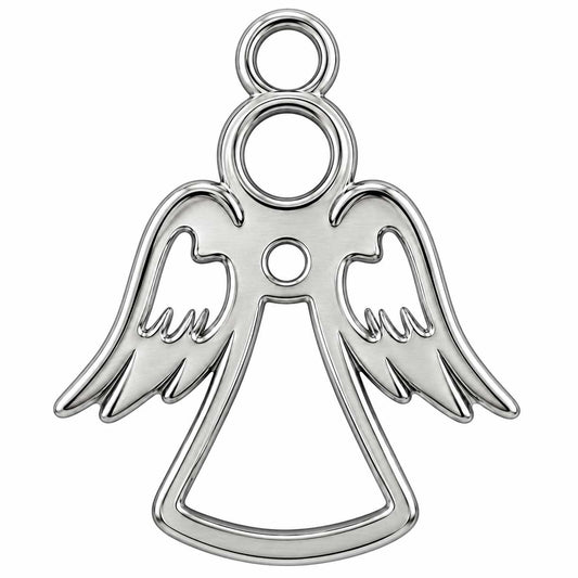 Silver Angel 201 Stainless Steel Pendant/Charm (4 Pack) 280-