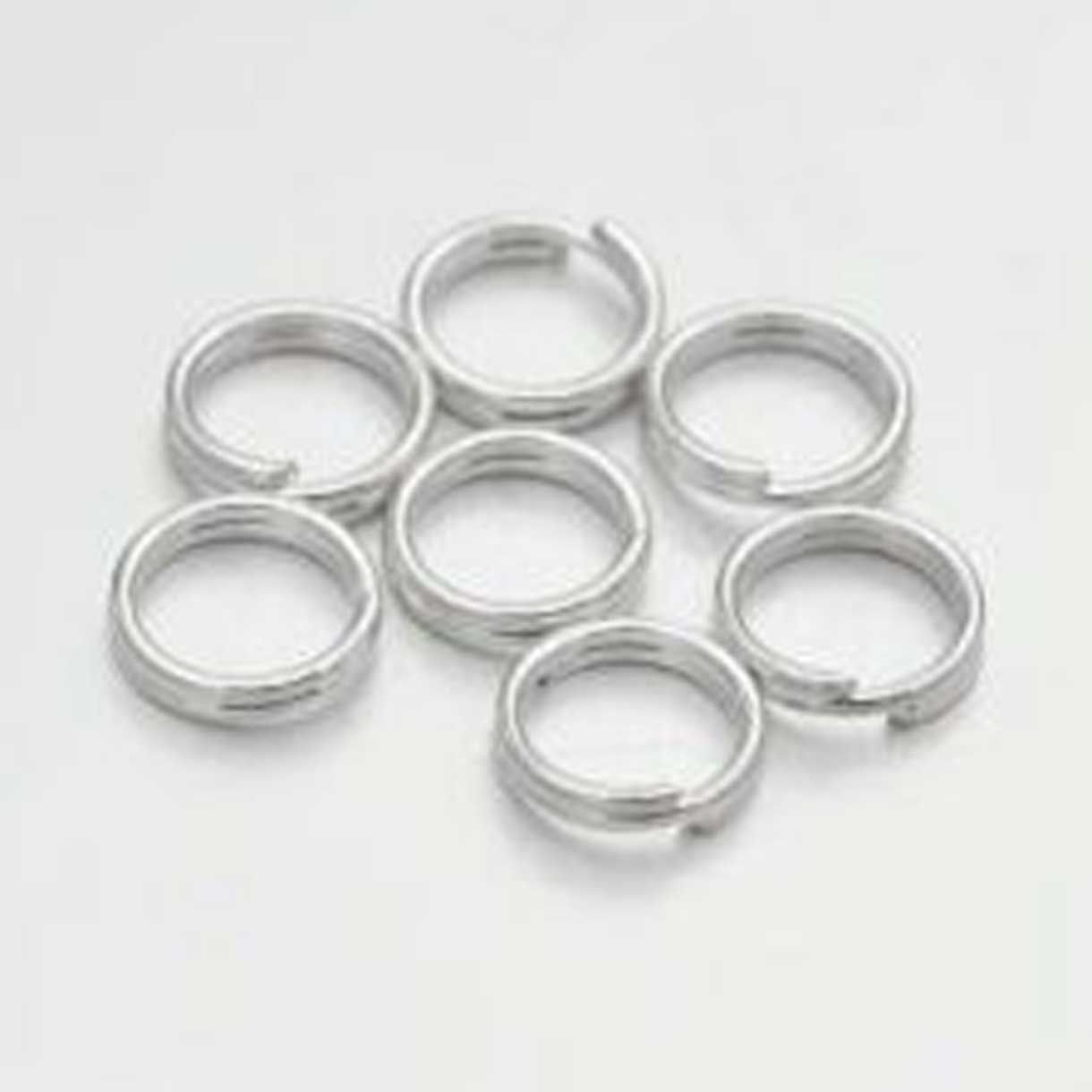 Silver Double Loop Split / Jump Rings (10 Pack) Discounts Available