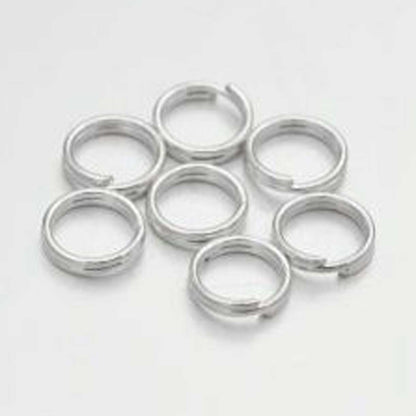 Silver Double Loop Split / Jump Rings (10 Pack) Discounts Available