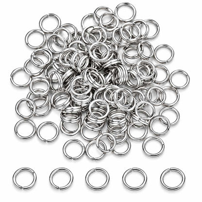 Silver Double Loop Split/Jump Rings (Brass)