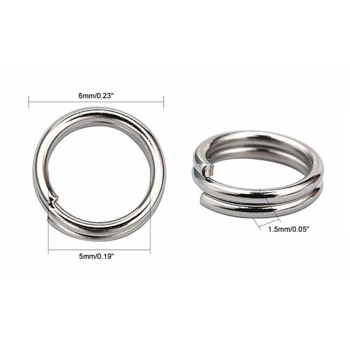 Silver Double Loop Split / Jump Rings