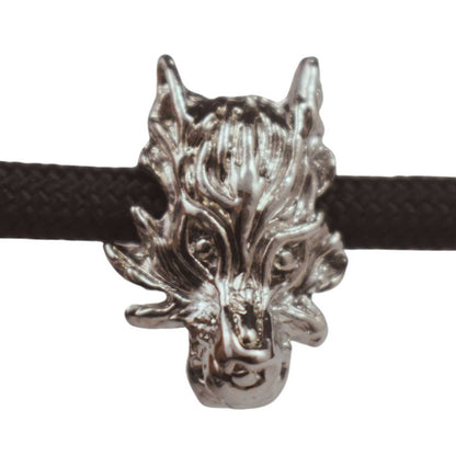 Silver Wolf Bead (5 Pack)