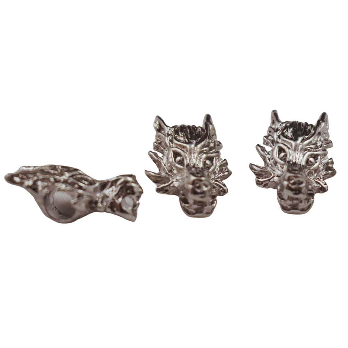 Silver Wolf Bead (5 Pack)