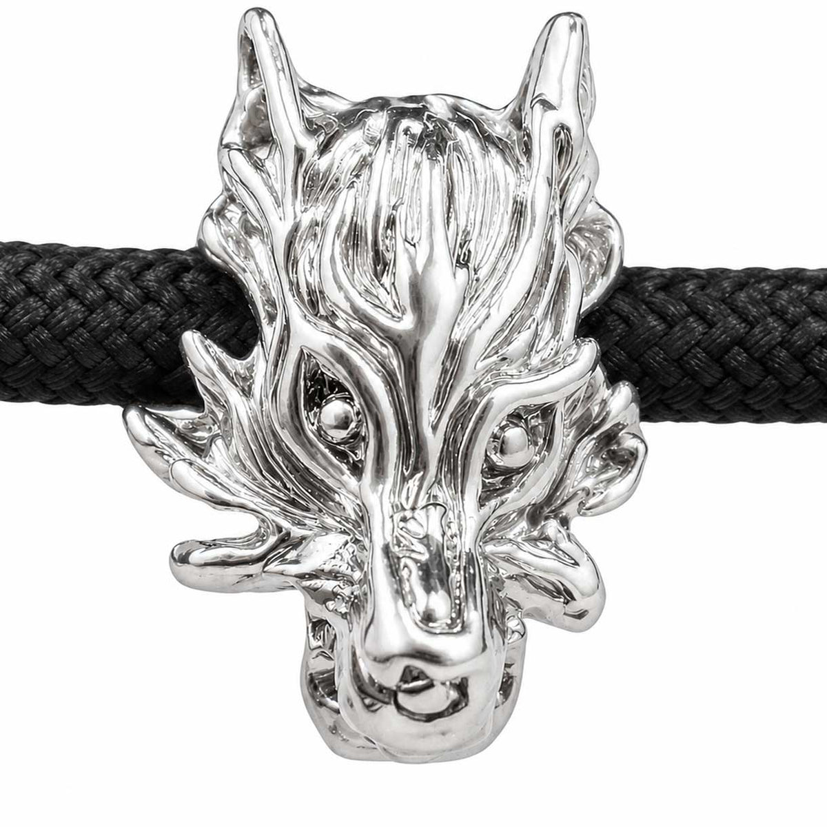 Silver Wolf Bead (5 Pack) China